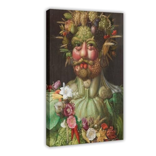 QIENAZIO Giuseppe Arcimboldo – Vortumnus, das Gemüse, Küche, Poster und Drucke, ästhetische Raumdekoration, für Schlafzimmer, Büro, 60 x 90 cm QIENAZIO Giuseppe Arcimboldo – Vortumnus, das Gemüse, Küche, Poster und Drucke, ästhetische Raumdekoration, für Schlafzimmer, Büro, 60 x 90 cm von QIENAZIO