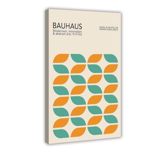 QIENAZIO Leinwand-Poster aus der Mitte des Jahrhunderts Bauhaus-Geometrie, Wandkunst, Schlafzimmer, Büro, Küche, Dekoration, Geschenke, 50 x 75 cm QIENAZIO Leinwand-Poster aus der Mitte des Jahrhunderts Bauhaus-Geometrie, Wandkunst, Schlafzimmer, Büro, Küche, Dekoration, Geschenke, 50 x 75 cm von QIENAZIO