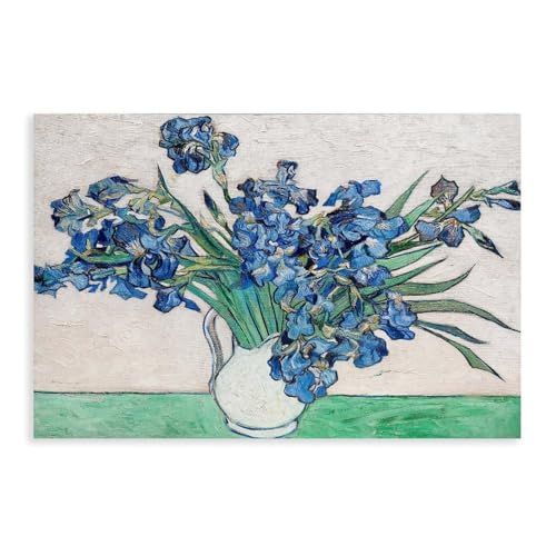 QIENAZIO Leinwandposter Vincent Van Gogh – Irises1, Wandkunst, Schlafzimmer, Büro, Küche, Dekoration, Geschenke, 50 x 75 cm QIENAZIO Leinwandposter Vincent Van Gogh – Irises1, Wandkunst, Schlafzimmer, Büro, Küche, Dekoration, Geschenke, 50 x 75 cm von QIENAZIO