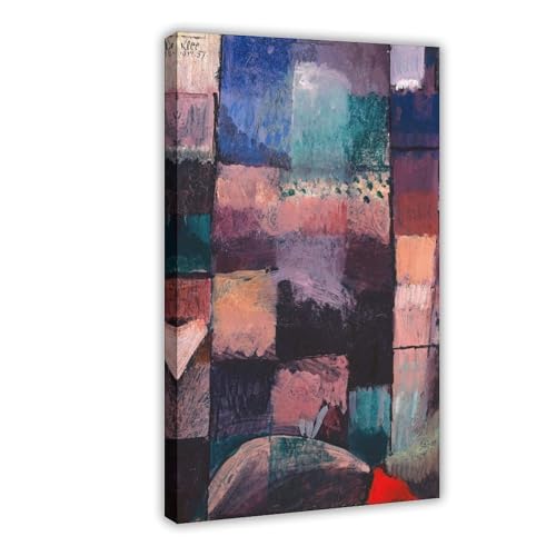 QIENAZIO Paul Klee – Hammamet Leinwand-Kunst, Poster und Drucke, ästhetische Raumdekoration, Schlafzimmer, Büro, 60 x 90 cm von QIENAZIO