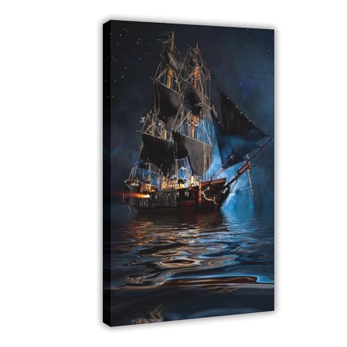 QIENAZIO Segelboot-Druck, moderne Wandkunst, Leinwand, Wandkunst, Poster und Drucke, Raum, ästhetisch, Schlafzimmer, Büro, Dekoration, 30 x 45 cm QIENAZIO Segelboot-Druck, moderne Wandkunst, Leinwand, Wandkunst, Poster und Drucke, Raum, ästhetisch, Schlafzimmer, Büro, Dekoration, 30 x 45 cm von QIENAZIO