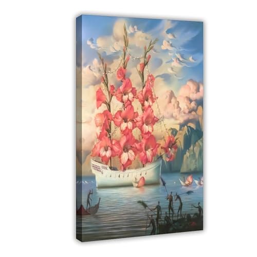 QIENAZIO Surreal Ölgemälde, Kunst, Schiffsposter, Leinwand, Wandkunst, Poster und Drucke, Raum, ästhetisch, Schlafzimmer, Büro, 50 x 75 cm QIENAZIO Surreal Ölgemälde, Kunst, Schiffsposter, Leinwand, Wandkunst, Poster und Drucke, Raum, ästhetisch, Schlafzimmer, Büro, 50 x 75 cm von QIENAZIO