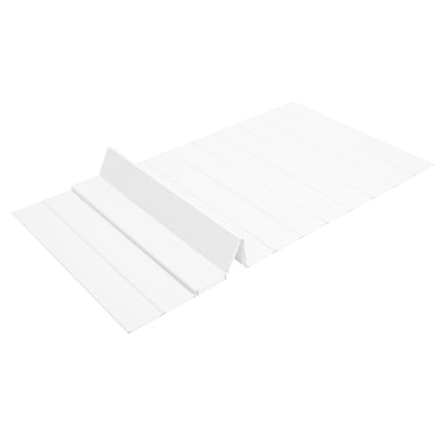 QIERF Badewannenabdeckung Badewannen Abdeckung 160x70cm Faltbare Badewannenablage Badewannenablage Dämmplatte Staubdicht Wasserdicht für Badezimmer Hotel Spa, Weiß von QIERF