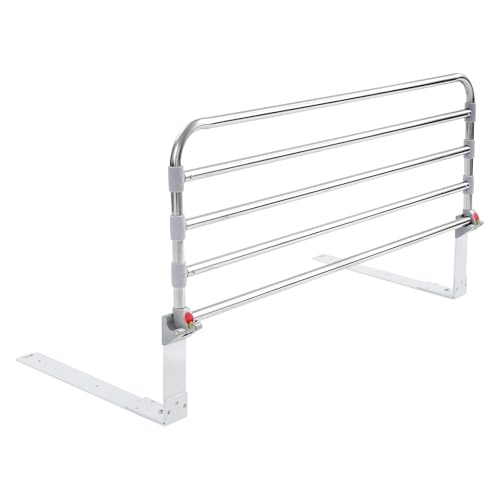QIERF Bettgitter Faltbarer Sicherheitsseitenschutz Edelstahl Bewachen Assist Griff, 100kg Tragfähigkeit, 90 * 33cm, 4 einstellbare Höhen für Senioren Pflegeheimen Krankenhäuser QIERF Bettgitter Faltbarer Sicherheitsseitenschutz Edelstahl Bewachen Assist Griff, 100kg Tragfähigkeit, 90 * 33cm, 4 einstellbare Höhen für Senioren Pflegeheimen Krankenhäuser von QIERF