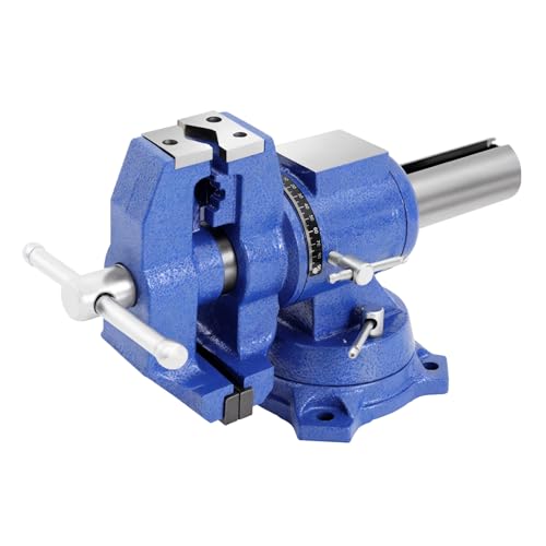 QIERF Schraubstock 100mm, Schraubstock Drehbar 360°, Multifunktionsschraubstock Duktiles Gusseisen 2-in-1 Installation für Werkbank Holzbearbeitung Handwerk, Stark Klemmkraft QIERF Schraubstock 100mm, Schraubstock Drehbar 360°, Multifunktionsschraubstock Duktiles Gusseisen 2-in-1 Installation für Werkbank Holzbearbeitung Handwerk, Stark Klemmkraft von QIERF