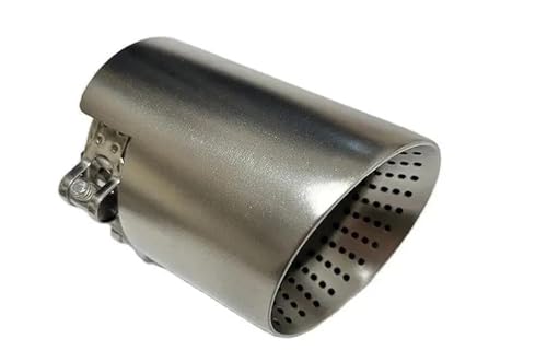 QIFHFBA Auspuff Schalldämpfer 1 Stück Auspuffdüse Edelstahl Länge 120 Mm Großer Durchmesser 101 Mm 114 Mm Offener Autoschalldämpfer Autoschalldämpfer Endrohre & Endrohrteile(63mm-114mm) von QIFHFBA