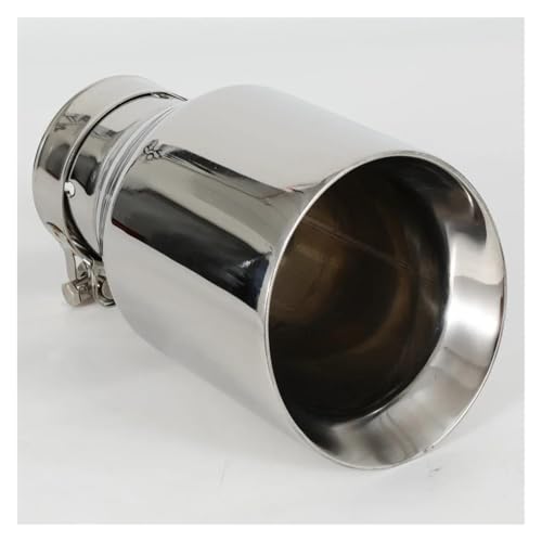 QIFHFBA Auspuff Schalldämpfer 1 Stück Edelstahl Universal-Auspuffendrohr Auto-Auspuffspitze Endrohre & Endrohrteile(IN 63MM Out 89MM) von QIFHFBA
