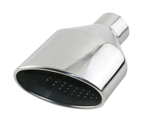 QIFHFBA Auspuff Schalldämpfer 1PCS Oval Auspuff Spitze Universal Slant Endrohre Edelstahl Polnischen Schalldämpfer Endrohr Für RS3 RS4 RS5 Für A6 A7 Endrohre & Endrohrteile(DJ3027f-R) von QIFHFBA