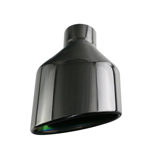 QIFHFBA Auspuff Schalldämpfer 1PCS Oval Auspuff Spitze Universal Slant Endrohre Edelstahl Polnischen Schalldämpfer Endrohr Für RS3 RS4 RS5 Für A6 A7 Endrohre & Endrohrteile(H0DJ3027f-R) von QIFHFBA