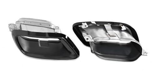 QIFHFBA Auspuff Schalldämpfer 2 Teile/los Auto Auspuff Trim Für G05 X5 G06 X6 G07 X7 2019 2020 2021 + Schalldämpfer Spitze Endrohr Repalcement Düse Endrohre & Endrohrteile(Black B) von QIFHFBA