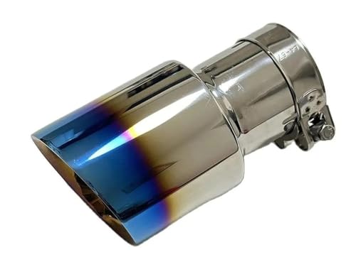 QIFHFBA Auspuff Schalldämpfer Auspuffdüse, Edelstahl Beschichtet Blau Großer Durchmesser 101 Mm 114 Mm Offene Auto-Schalldämpfer-Enddüse Endrohre & Endrohrteile(77mm-114mm) von QIFHFBA