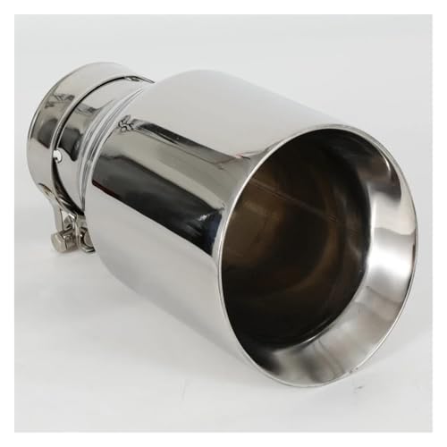 QIFHFBA Auspuff Schalldämpfer Auto-Auspuffspitze 1-teiliges Universal-Auspuff-Endrohr Aus Edelstahl Endrohre & Endrohrteile(IN 57MM Out 89MM) von QIFHFBA