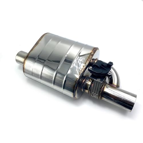 QIFHFBA Auspuff Schalldämpfer Schalldämpfer Edelstahl-Schalldämpferventil Links Und Rechts 51/63/76 Mm Auto-Auspuff Elektrische Ventilsteuerung Auspuffrohr-Set Endrohre & Endrohrteile(76MM Left B) von QIFHFBA