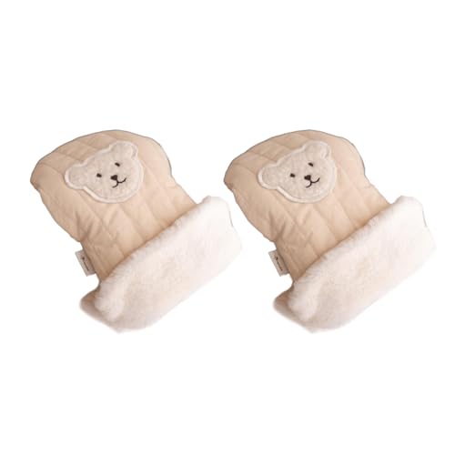 QIIIMSLSS Kinderwagen Fleece Handmuff Kinderwagen Handmuff Wasserdicht Kinderwagen Handschuhe Handwärmer Anti-Freeze Dicke Warme Winterhandschuhe von QIIIMSLSS