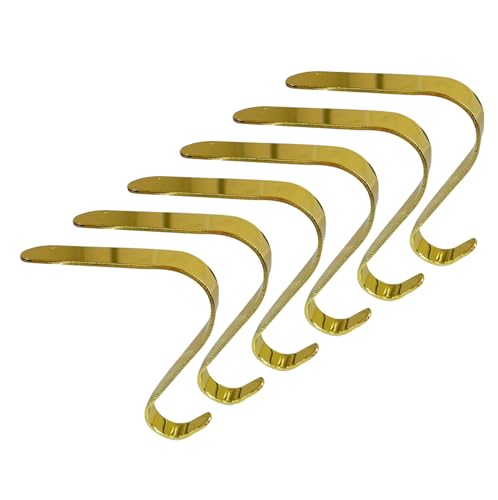 QIIIMSLSS Kleiderbügel für Weihnachten, Haken aus Metall, für Dekoration, Kamin, Kamin, Ausstellungszubehör, Urlaub von QIIIMSLSS