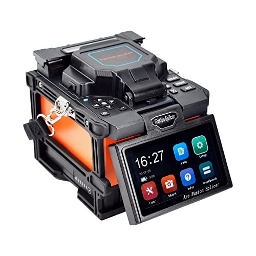 QIIRUN Fusion Splicer Glasfaser Spleißgerät X800 mit Kern zu Kern Ausrichtung für MAN Telekommunikation FTTx Projekte LWL Spleißgerät Automatisches schnelles Spleißen und Heizung mit großer Batterie von QIIRUN