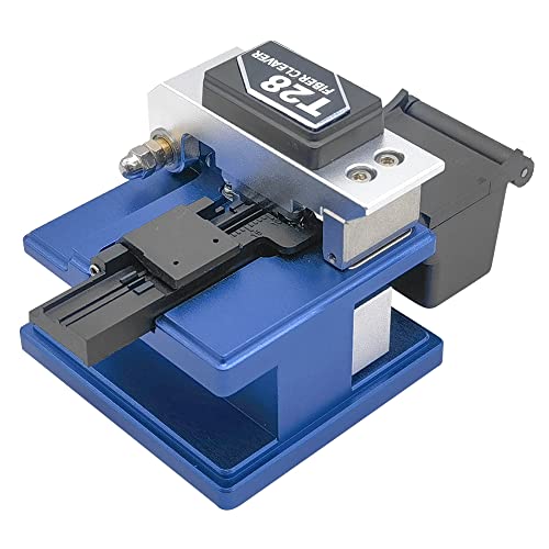 QIIRUN T28 LWL Faserschneider Fiber Cleaver 24 Cleaving Spots 48000 Cleaves für klaren Schnitt, hochpräzises Glasfaserschneider mit 3-in-1-Halterung und automatischer Rückprall-Gleitschiene von QIIRUN