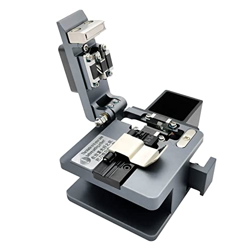 QIIRUN TM20 Fiber Cleaver Faserschneider glasfaser mit 24 Spaltstellen durch präzise CNC-Bearbeitung, LWL Cleaver mit 3-in-1-Halterung und Luftfahrt-Aluminiummaterial von QIIRUN
