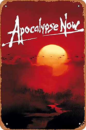 Movie Apocalypse Now Poster Retro Metallschild Vintage Blechschild für Wanddekoration Café Bar Büro Zuhause Kunst Schild Geschenk 30,5 x 20,3 cm von QIIXIIP