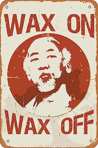 QIIXIIP Film Das Karate Kid Poster Retro Metallschild Vintage Blechschild für Zuhause Wanddekoration Cafe Bar Büro Kunst Schild Geschenk 30,5 x 20,3 cm von QIIXIIP