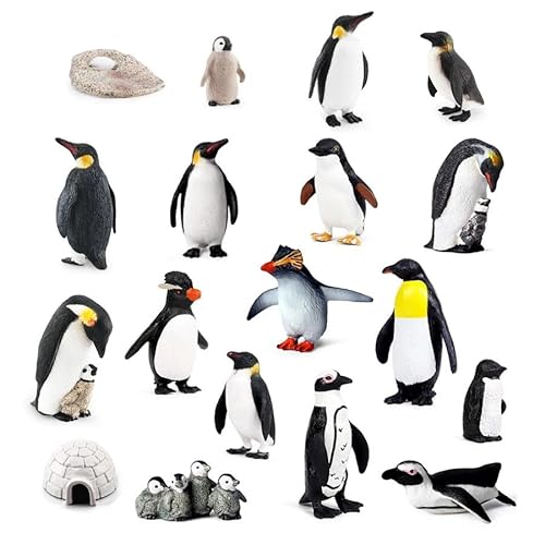 QIJIAYU Realistische Kunststoff-Pinguine, Verschiedene Pinguine, Tiere, Ostern, Kuchendekoration, Geschenke (Size : Penguin NO.1) von QIJIAYU