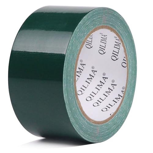 QILIMA Panzertape extra stark, 25.1 m x 50 mm – Wasserdichtes Reparaturband für innen & außen gewebeverstärktes Reparaturband, 1 Rollen (Grün) von QILIMA