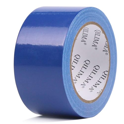 QILIMA Panzertape extra stark, 25.1 m x 50 mm – Wasserdichtes Reparaturband für innen & außen gewebeverstärktes Reparaturband, 1 Rollen (Blau) von QILIMA