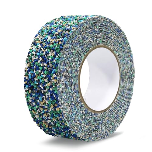 QILIMA Rutschfestes Gummiband Blau 50mm x 5 m Gummireibungsband rutschfestes Band für Treppen Dusche Treppen Schwimmbad Tanks Nasse Bereiche von QILIMA