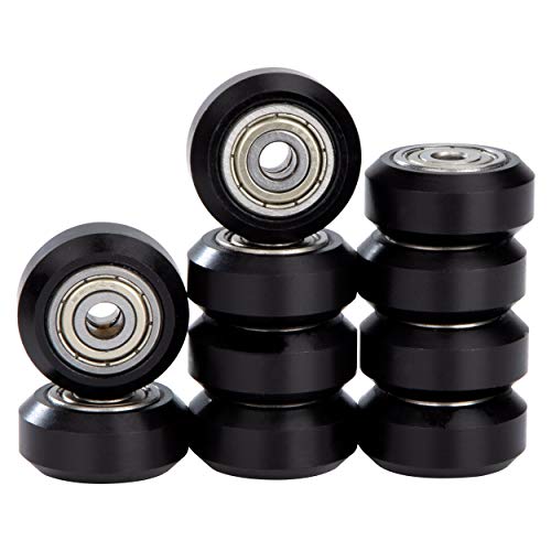 3D-Drucker Kunststoff Riemenscheibe mit 625zz Kugellager 5mm Loch kompatibel mit Ender 3 Ender 3 Pro Ender 5 CR-10 CR-10S Schwarz 10 Stück von QIMEI-SHOP