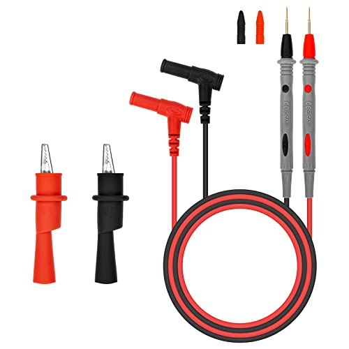 Messleitungen für Multimeter Prüfsonden mit Krokodilklemmen Multimeter-Kabel für Haushaltsgeräte Coccodrillo industrielle elektronische Prova per Multimeter von QIMEI-SHOP