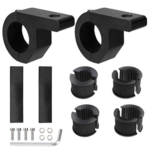 QIMEI-SHOP Arbeitsleuchten Halterung Universal Light Bar Halterungs 19-32mm für Frontschutzbügel Geländewagen Auto LKW Motorrad Boot 2 Stück von QIMEI-SHOP
