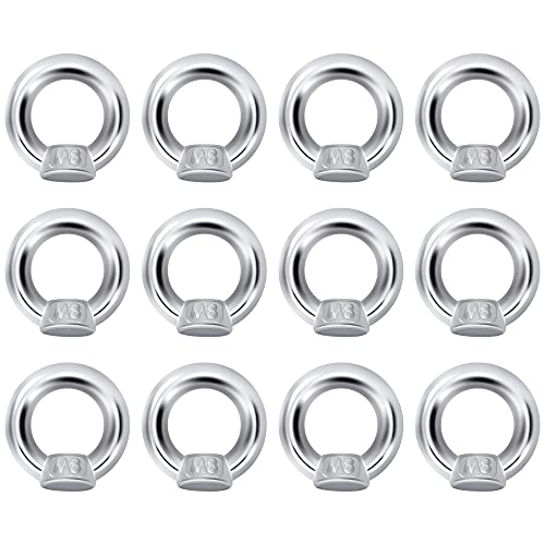 QIMEI-SHOP Ringmutter M8 Ringösen Edelstahl Ösenmutter Augenmutter Ringmuttern Hardware Ringförmige zum Heben Zubehör 12 Stück QIMEI-SHOP Ringmutter M8 Ringösen Edelstahl Ösenmutter Augenmutter Ringmuttern Hardware Ringförmige zum Heben Zubehör 12 Stück von QIMEI-SHOP