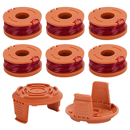 Rasentrimmer Faden 1.65mm Ersatzfaden Spulen Rasentrimmer Fadenspule 3.05m Trimmer Linie Kompatibel mit Worx WA0010 6 Spule 2 Kappe Rasentrimmer Faden 1.65mm Ersatzfaden Spulen Rasentrimmer Fadenspule 3.05m Trimmer Linie Kompatibel mit Worx WA0010 6 Spule 2 Kappe von QIMEI-SHOP