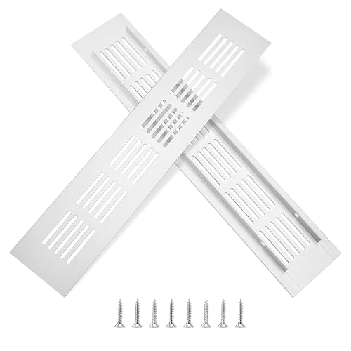 Ventilation Gitter Aluminium Lüftungsgitter Rechteckig Abluftgitter Korrosionsschutz mit Schrauben fur Belüftung von Schränken und Schlafzimmern Silber 25 x 5 cm Ventilation Gitter Aluminium Lüftungsgitter Rechteckig Abluftgitter Korrosionsschutz mit Schrauben fur Belüftung von Schränken und Schlafzimmern Silber 25 x 5 cm von QIMEI-SHOP