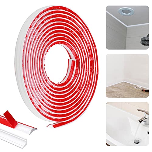 QINERSAW 5m Lang 9x12mm Flexible Zierleiste Selbstklebend Deckenleisten Weiße Wandleiste Fliesenkantenleiste Paneelleiste Abschlussleiste für Wandkanten Fliesenkanten Boden Fenster Wandbordüre Schrank QINERSAW 5m Lang 9x12mm Flexible Zierleiste Selbstklebend Deckenleisten Weiße Wandleiste Fliesenkantenleiste Paneelleiste Abschlussleiste für Wandkanten Fliesenkanten Boden Fenster Wandbordüre Schrank von QINERSAW