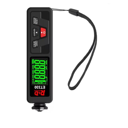 QINGDONGDZA ET330 Zn Lackdickenmessgerät Elektroplattierung Metallbeschichtung Messgerät für Autos 0-1500um Fe & NFe Beschichtung Tester Meter,Schwarz QINGDONGDZA ET330 Zn Lackdickenmessgerät Elektroplattierung Metallbeschichtung Messgerät für Autos 0-1500um Fe & NFe Beschichtung Tester Meter,Schwarz von QINGDONGDZA