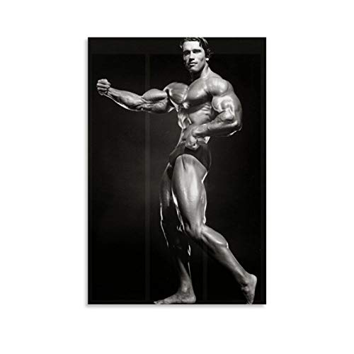 QINGF Arnold Schwarzenegger - Cool Muscle Photo Poster Dekorative Malerei Leinwand Wand Kunst Wohnzimmer Poster Schlafzimmer Gemälde 60 x 90 cm von QINGF