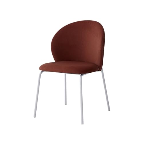 Kleine Küche Esszimmer Esszimmerstühle, moderne gepolsterte Seitenstühle, ergonomische Stühle mit Rückenlehne ohne Armlehnen, Mid Century Modern-Stühle, Küchen- und Esszimmerstühle Wohnmöbel(Red) von QINGGANG-0224