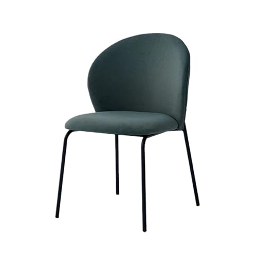 Kleine Küche Esszimmer Esszimmerstühle, moderne gepolsterte Seitenstühle, ergonomische Stühle mit Rückenlehne ohne Armlehnen, Mid Century Modern-Stühle, Küchen- und Esszimmerstühle Wohnmöbel(Green) von QINGGANG-0224