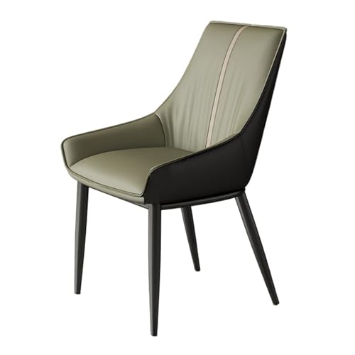 Kleine Küche Esszimmer Moderne Esszimmerstühle, bequeme Esszimmerstühle mit dicken Kissen, moderne Küchenstühle aus der Mitte des Jahrhunderts, Akzent-Gästestuhl aus Kunstleder for Wohnzimmer, Rezepti von QINGGANG-0224