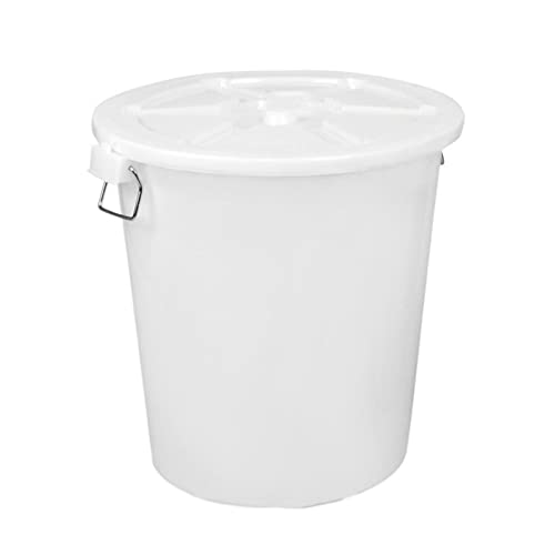 Mülleimer für draußen 17,1/26,4 Gallonen Outdoor-Mülleimer, runder Mülleimer mit großem Fassungsvermögen, Deckel und Griff, weiß/blau, Abfallbehälter for Zuhause, Garage, Einkaufszentrum usw für Terra Mülleimer für draußen 17,1/26,4 Gallonen Outdoor-Mülleimer, runder Mülleimer mit großem Fassungsvermögen, Deckel und Griff, weiß/blau, Abfallbehälter for Zuhause, Garage, Einkaufszentrum usw für Terra von QINGGANG-0224
