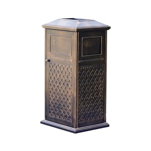 Mülleimer für draußen Gittermuster-Mülleimer im Freiengarten-Aluminiumguss-Mülleimer für Terrassen, Küchen und Unterhaltung im Freien Mülleimer für draußen Gittermuster-Mülleimer im Freiengarten-Aluminiumguss-Mülleimer für Terrassen, Küchen und Unterhaltung im Freien von QINGGANG-0224