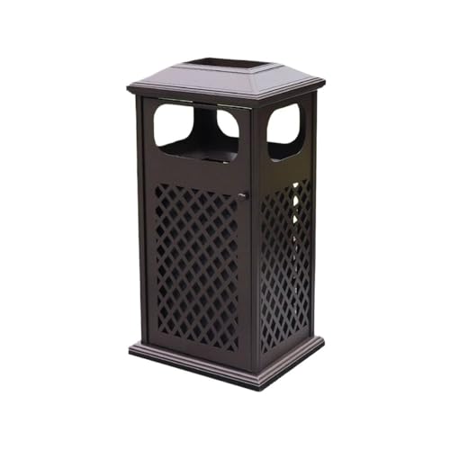 Mülleimer für draußen Mülleimer for den Innenhof im Freien, Mülleimer aus Aluminiumguss for öffentliche Bereiche im gewerblichen Bereich für Terrassen, Küchen und Unterhaltung im Freien von QINGGANG-0224