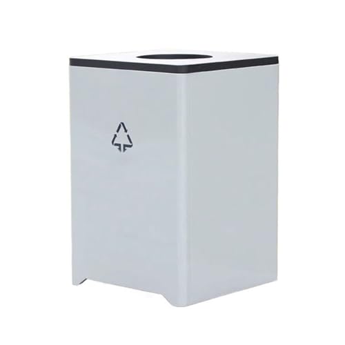 Mülleimer für draußen Mülleimer mit großer Kapazität for den Außenbereich, abschließbarer Metallmülleimer, 145 l für Terrassen, Küchen und Unterhaltung im Freien(Schwarz) von QINGGANG-0224