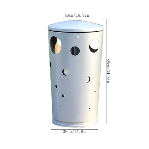 Mülleimer für draußen Outdoor Creativity Mülleimer, Metall-Mülleimer for gewerbliche öffentliche Bereiche für Terrassen, Küchen und Unterhaltung im Freien(Green) von QINGGANG-0224