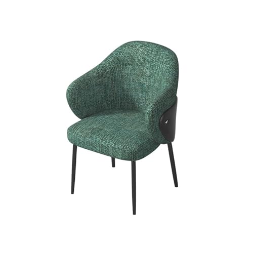 QINGGANG-0224 Kleine Küche Esszimmer Esszimmerstuhl, Mid-Century Modern Esszimmerstuhl, gepolsterter Stoff-Akzentstuhl for Esszimmer Wohnmöbel(Green) von QINGGANG-0224