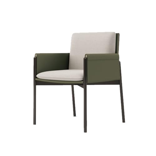 QINGGANG-0224 Kleine Küche Esszimmer Moderne Küchenstühle, Esszimmerstuhl mit Metallbeinen for Küche, Wohnzimmer, Esszimmer Wohnmöbel(Green) von QINGGANG-0224