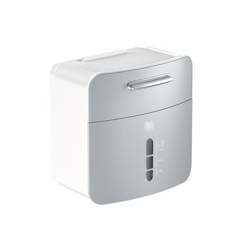 QINGGANG-0224 Kosmetiktuchspender An der Wand montierte Taschentuchbox mit Plattform und Schublade for Taschentuchhalter auf der Arbeitsplatte zu Hause für Büro, Auto, Autodekoration(Grigio) von QINGGANG-0224