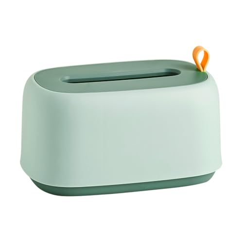 QINGGANG-0224 Kosmetiktuchspender Taschentuchbox aus reinem Acryl in Reiner Farbe for Zuhause, Hotelzimmer, Desktop-Taschentuchbox für Büro, Auto, Autodekoration(Green) von QINGGANG-0224