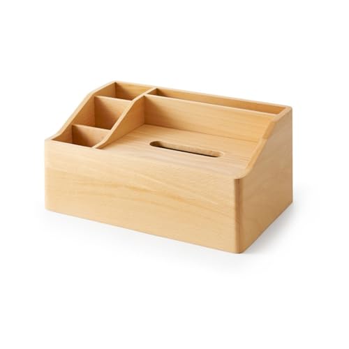 QINGGANG-0224 Kosmetiktuchspender Taschentuchbox mit Plattform und Aufbewahrungsschublade, multifunktionale Taschentuchbox for den Schreibtisch zu Hause für Büro, Auto, Autodekoration von QINGGANG-0224